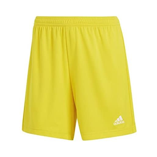 adidas donna pantaloncini (1/4) ent22 sho lw, team yellow, ic7406, xs