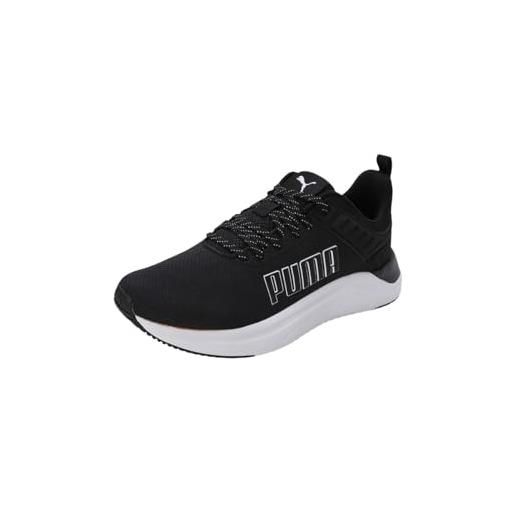 PUMA softride astro t, scarpe per jogging su strada unisex-adulto, nero bianco, 37 eu