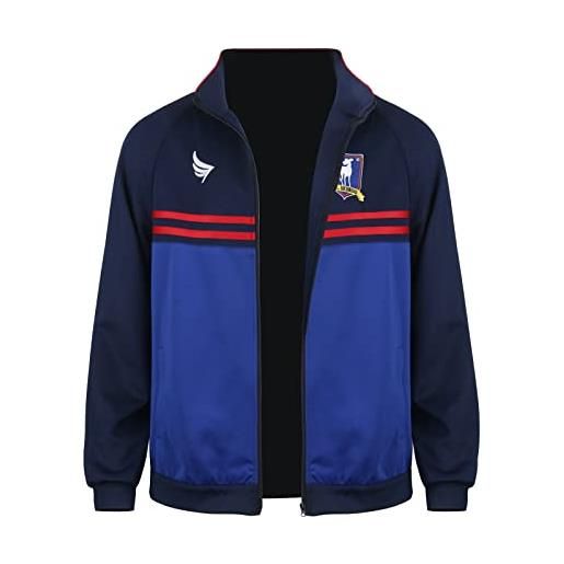 Funhoo ted giacca sportiva jacket cappotto jason sudeikis track suit blu da uomo allenatore di calcio (xxl, blu)