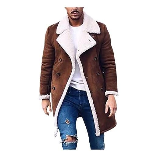MaNMaNing cappotto giacca lungo jacket winter long men's outwear overcoat button warm wool coats smart trench men's coats & jackets cappotti parka giacche