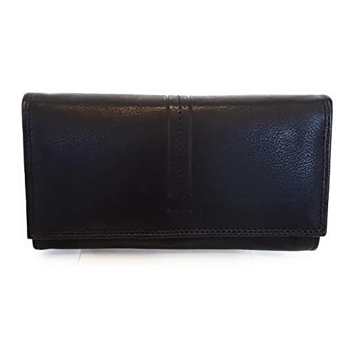 Coveri portafoglio donna in pelle multitasche nero 8050 (nero)