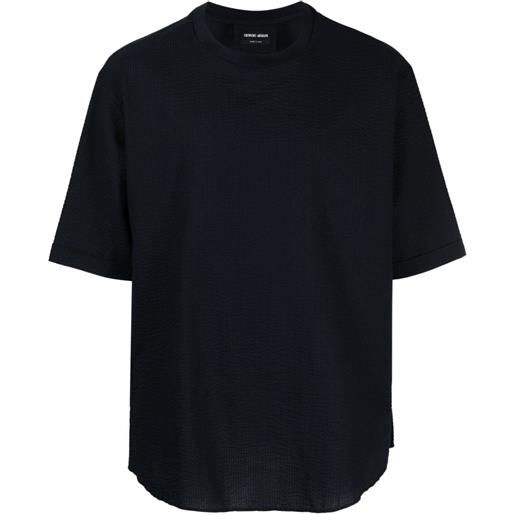 Giorgio Armani t-shirt girocollo - blu