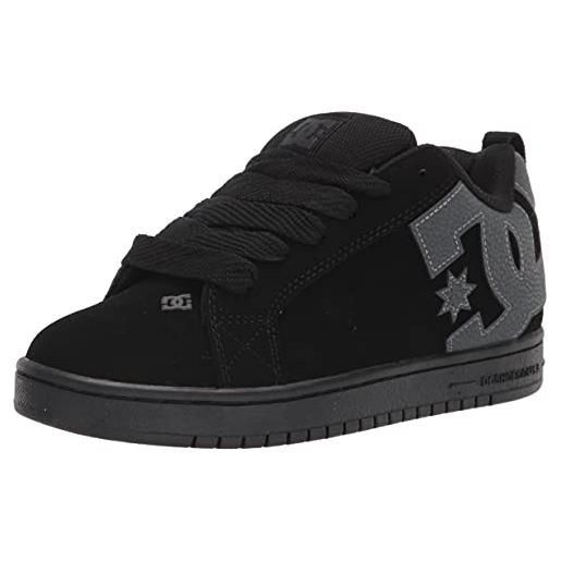 DC corte graffik, scarpe da skateboard uomo, bianco nero nero, 46.5 eu