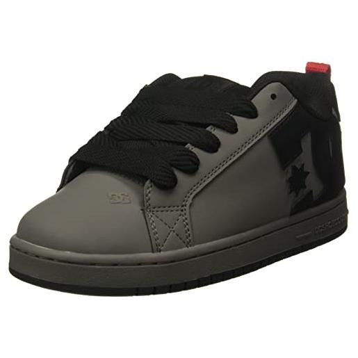 DC shoes court graffik se - scarpe da skateboard, da uomo, taglia unica, colore: nero, grigio (grigio/nero/rosso. ), 52 eu