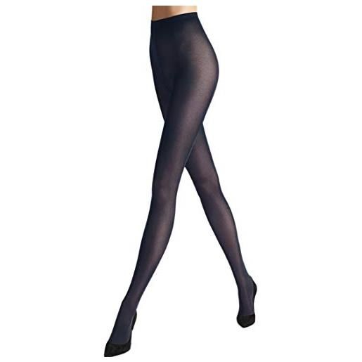 Wolford satin opaque 50 collant, 50 den, blu (admiral 5280), x-small donna