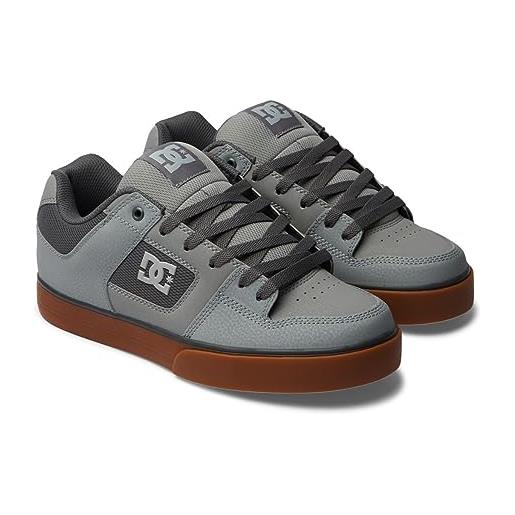 DC Shoes puro, scarpe da ginnastica uomo, grigio, bianco, grigio, 52 eu