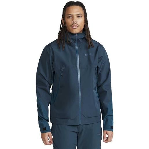 Craft adv explore shell full zip rain jacket blu s uomo