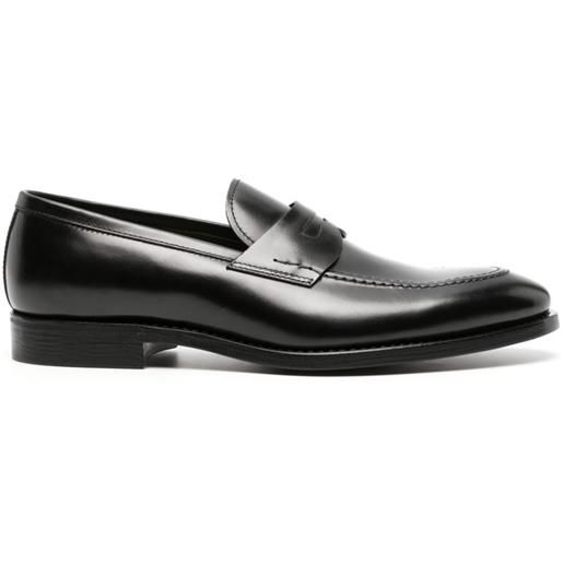 Henderson Baracco penny-slot leather loafers - nero