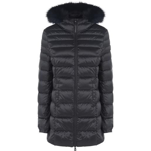 Refrigiwear piumino invernale modello long mead fur jacket nero
