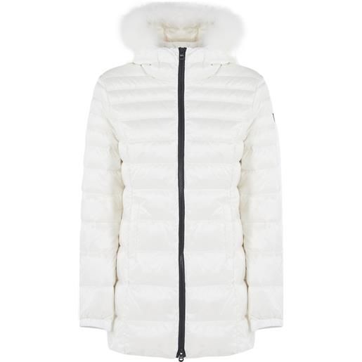 Refrigiwear piumino invernale modello long mead fur jacket bianco ottico