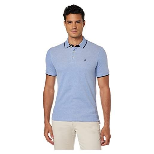 JACK & JONES uomo jjepaulos polo ss 2pk, dark grey melange/1dgm1denimbl, s