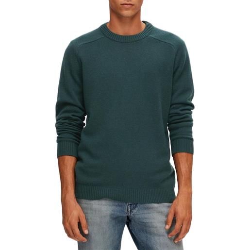 SELECTED slhnewcoban lambs wool crew neck