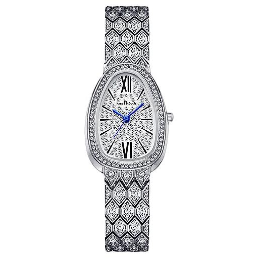 RORIOS orologio da analogico quarzo donna orologi pieno diamanti design femminile moda impermeabile orologi da polso cinturino in acciaio inossidabile