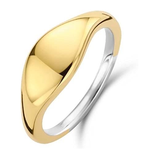 TISENTO anello anel grosso ti sento -prata dourada 925 (4,10 gr) -tam. 20 12223sy/60 marca, única, metallo, nessuna pietra preziosa