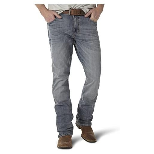 Wrangler jeans retrò slim fit boot cut, layton, 30 w/38 l uomo