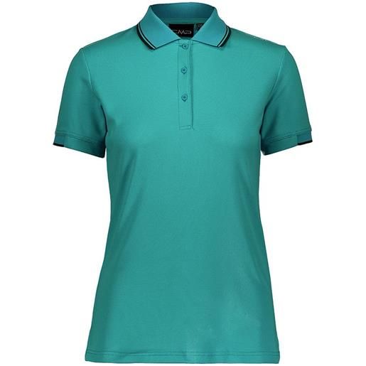 Cmp 38t7126 short sleeve polo shirt verde xl donna