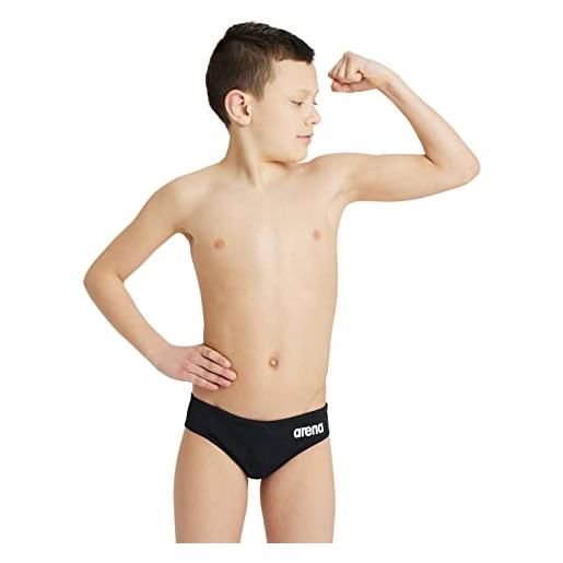 Arena solid team junior costume bambino, costume da bagno ad asciugatura rapida, costume slip piscina in tessuto max. Life eco con massima resistenza al cloro e protezione uv 50+