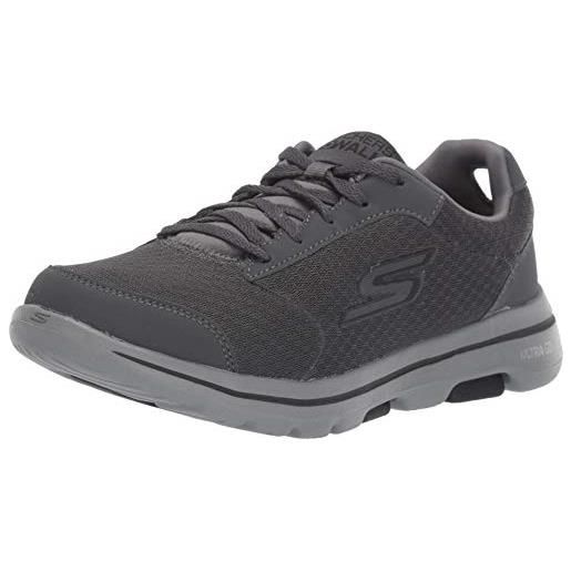 Skechers gowalk 5 sneaker - scarpe sportive da allenamento e da passeggio con schiuma raffreddata ad aria, ginnastica uomo, nero 2, 48.5 eu x-larga