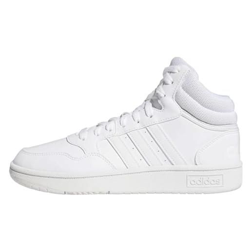 adidas hoops 3.0 mid classic shoes, sneaker donna, ftwr white legend ink ftwr white, 40 2/3 eu