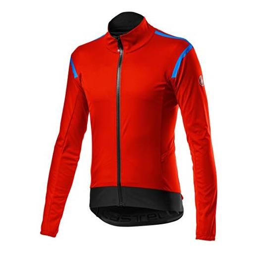 Castelli 4520503 alpha ros 2 light jacket giacca uomo red/silver reflex-black xl