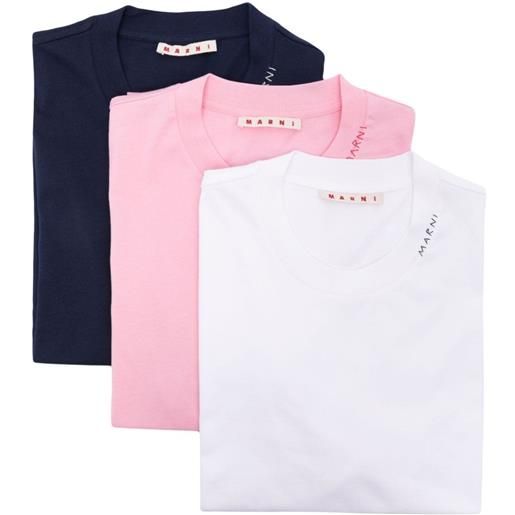 Marni t-shirt con ricamo - rosa