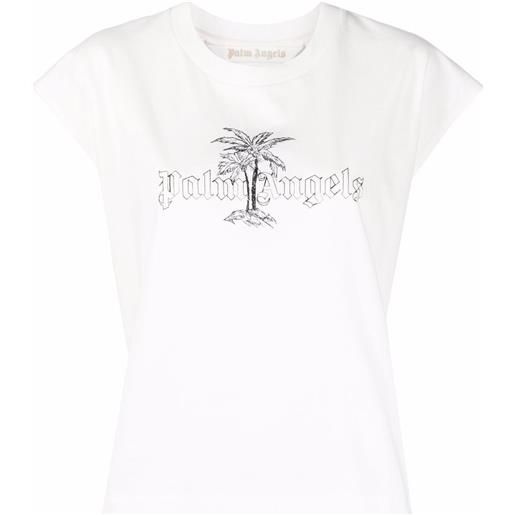 Palm Angels top con stampa - bianco