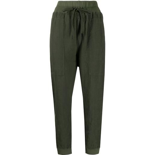 Bassike pantaloni sportivi con coulisse - verde