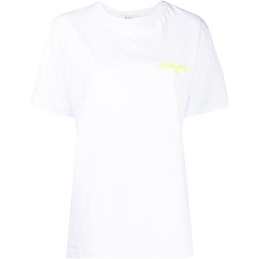 MSGM t-shirt con stampa - bianco