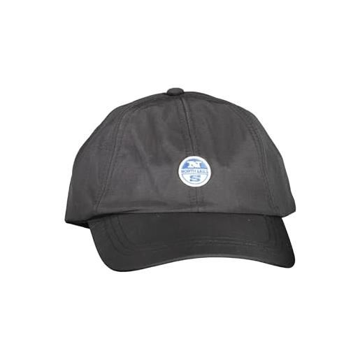 NORTH SAILS cappello baseball uomo cappellino regolabile con visiera articolo 623185 recycled taslan baseball w/logo, 0999 nero/black, taglia unica
