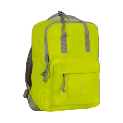 New Rebels® mart waterproof backpack - borsa per laptop da 18 litri con robusta cerniera e scomparto per laptop da 13, schienale imbottito, maniglie aggiuntive per un facile trasporto - giallo fluo, 