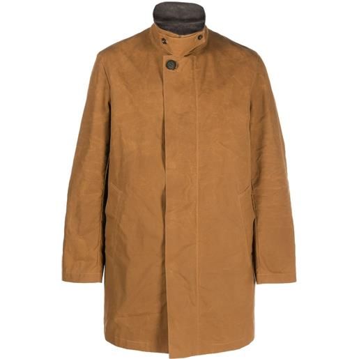 Mackintosh cappotto norfolk monopetto - marrone