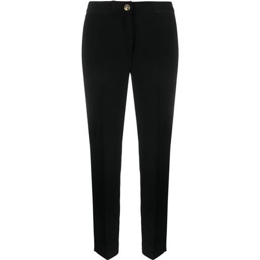 Versace Jeans Couture pantaloni slim con banda logo - nero