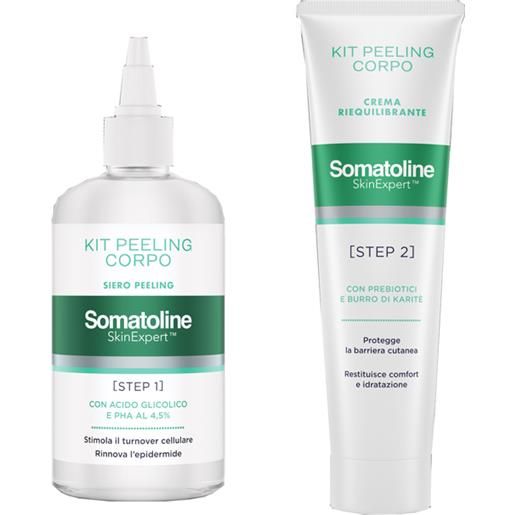 Somatoline skin expert kit peeling corpo trattamento intensivo 4 trattamenti
