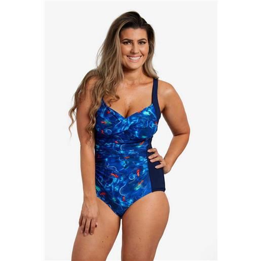 Funkita fyto flares ruched swimsuit blu aus 18 donna