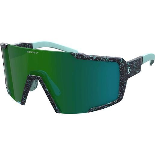 Scott shield compact sunglasses trasparente green chrome/cat3