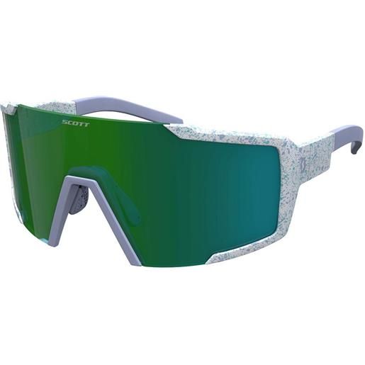 Scott shield compact sunglasses trasparente green chrome/cat3