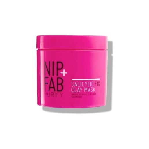 NIP+FAB purify salicylic fix clay mask maschera detergente all'argilla 170 ml per donna