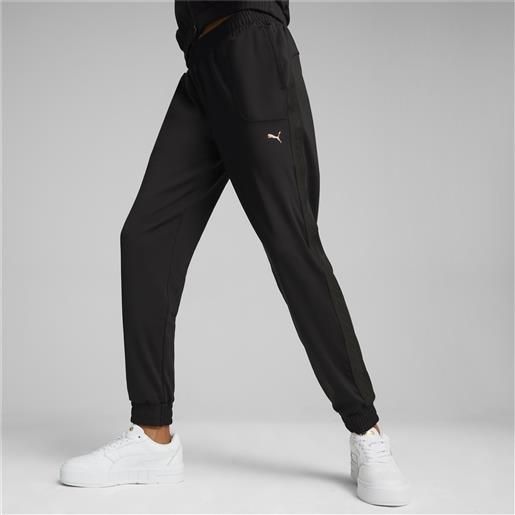 PUMA pantaloni della tuta affusolati PUMA x pamela reif da donna, nero/altro