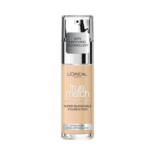 L'Oréal Paris true match, fondotinta, n4 beige, 30 ml