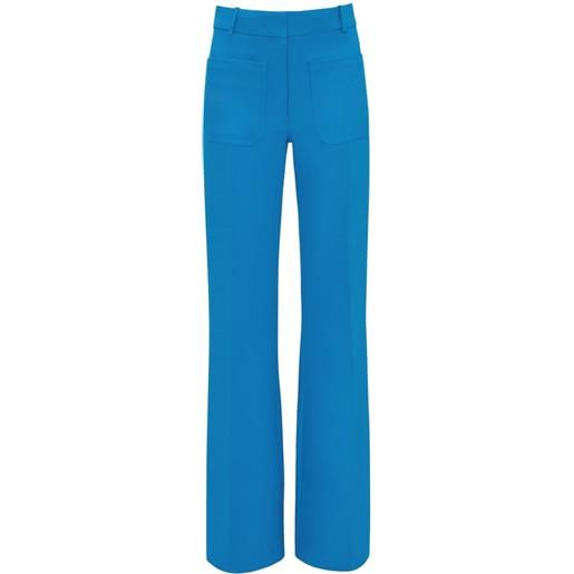 Victoria Beckham pantaloni a gamba ampia - blu