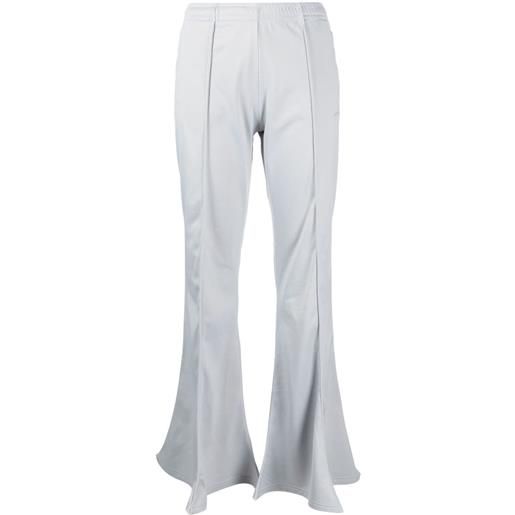 Y/Project pantaloni svasati con vita elasticizzata - grigio