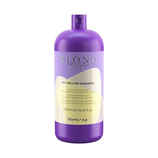 INEBRYA blondesse no-yellow shampoo anti-macchie gialle per capelli biondi decolorati o grigi 1000 ml