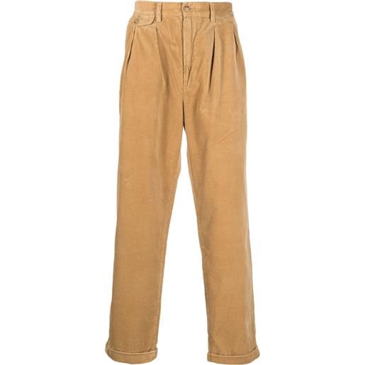 Polo Ralph Lauren pantaloni dritti con pieghe - marrone