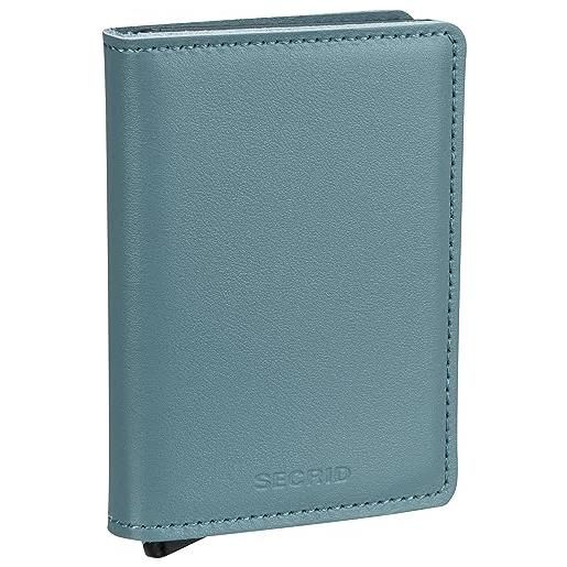 Secrid custodia a portafoglio da uomo, sottile, 16 mm, blu ghiaccio, taglia unica, portafoglio rfid