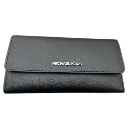 Michael Kors portafoglio donna, nero/argento, portafoglio