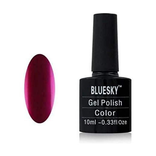 Bluesky smalto per unghie gel, pink metallic, mt10, rosa, buio, metallico (per lampade uv e led) - 10 ml