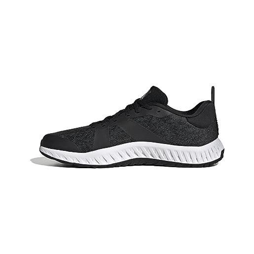 adidas everyset trainer, scarpe da running unisex-adulto, bianco, nero, grigio (ftwbla negbás griuno), 51 1/3 eu