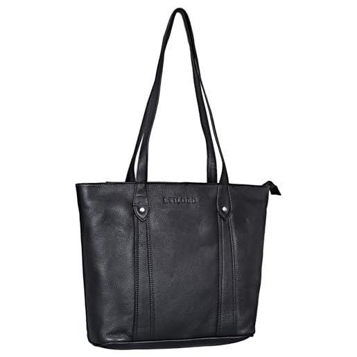 STILORD 'svea' borsa elegante da donna borsa media in pelle borsa da donna per uscire borsa elegante da sera shopper borsa casual vera pelle, colore: nero