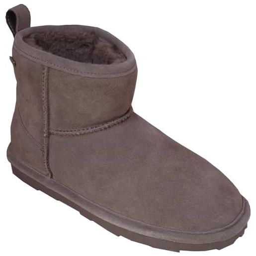 AXELDA stivaletto scamosciato impermeabile venezia - foderato in vera lana di agnello - comodissime e caldissime - col. Grigio 37