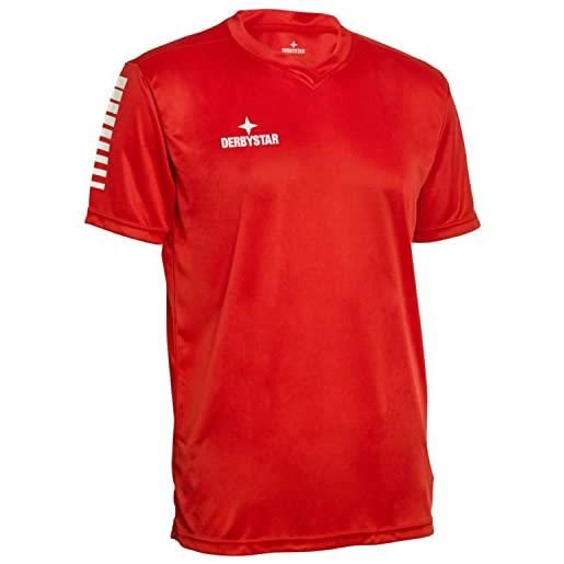 Derbystar t-shirt-602020, maglietta uomo, rosso e bianco, xl